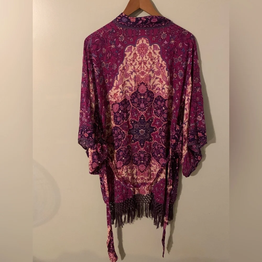Spell and the Gypsy collective kiss the sky robe purple short kimono - Picture 7 of 7